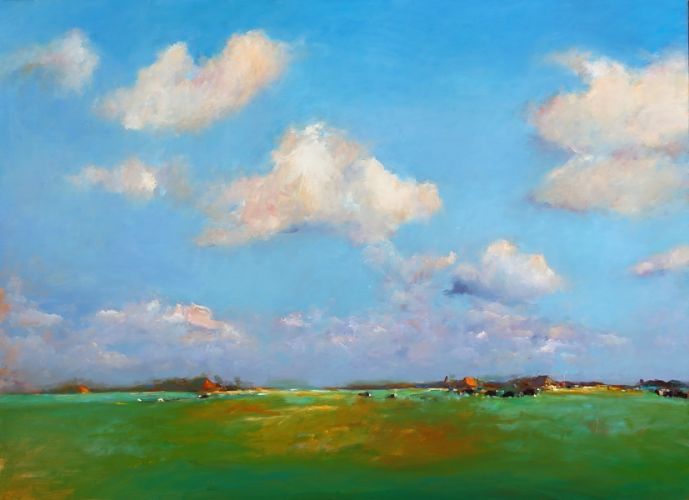 Fryslân VII, Öl auf Leinwand, 2010, 110 x 150 cm, Verkauft