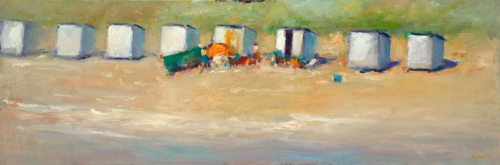 Zoutelande, Öl auf Leinwand, 2010, 40 x 120 cm, Verkauft