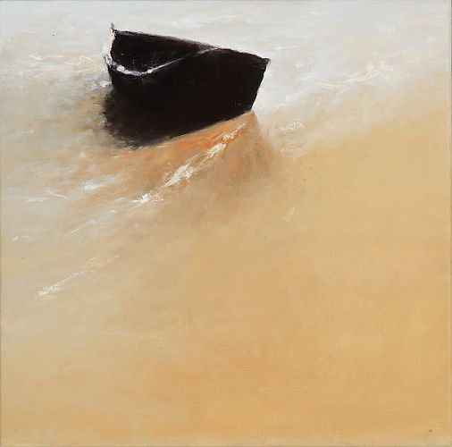Bootje III, Olieverf / doek, 2006, 50 x 50 cm, Verkocht
