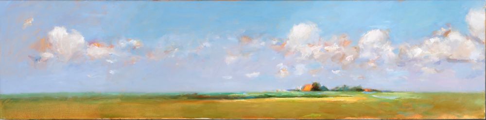 Frühling, Öl auf Leinwand, 2007, 30 x 120 cm, Verkauft