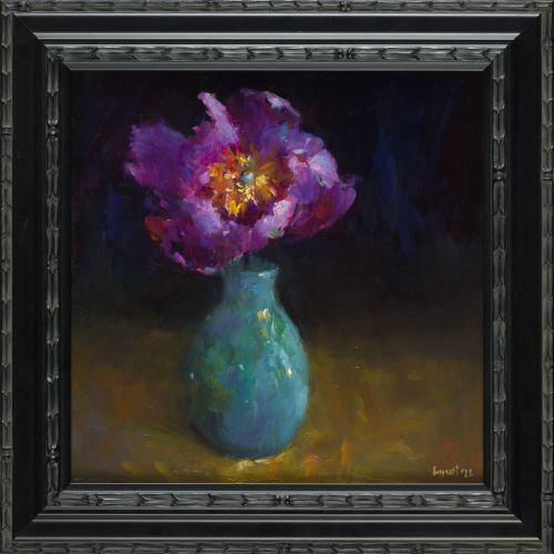 Swan, oil / canvas, 2022, 30 x 30 cm, Sold