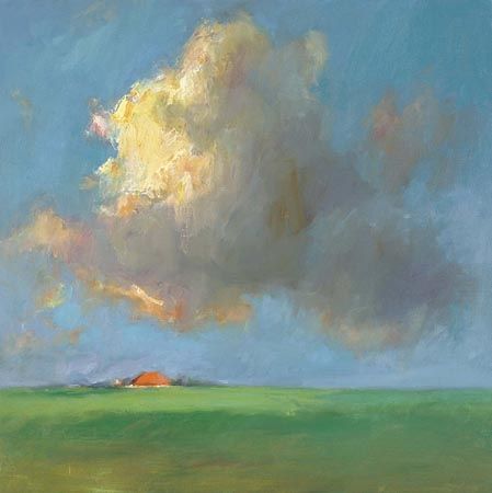 Ciel & Terre, Papier Beaux-Arts, 2005, 50 x 50 cm, Vendu