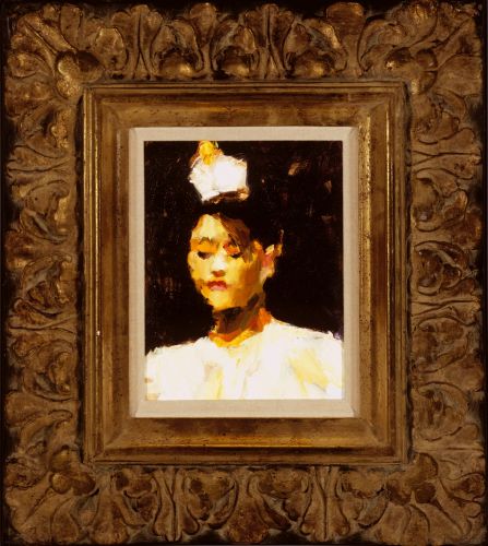 Chinese dancer, Oil / canvas, 2003, 25 x 20 cm cm, € 2.500,-