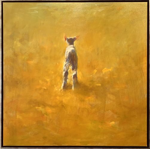 Lamb, oil / canvas, 2021, 100 x 100 cm, Sold