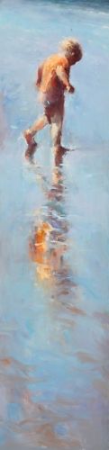 Balance II, oil on canvas, 2009, 120 x 30 cm, Sold