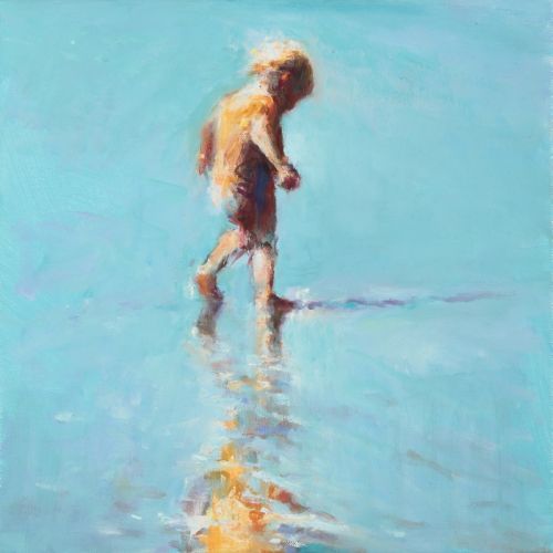 Reflet, Huile sur toile, 2009, 30 x 30 cm, Vendu