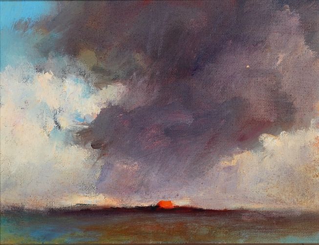 Frisian landscape III, oil / canvas, 2009, 18 x 24 cm, Sold