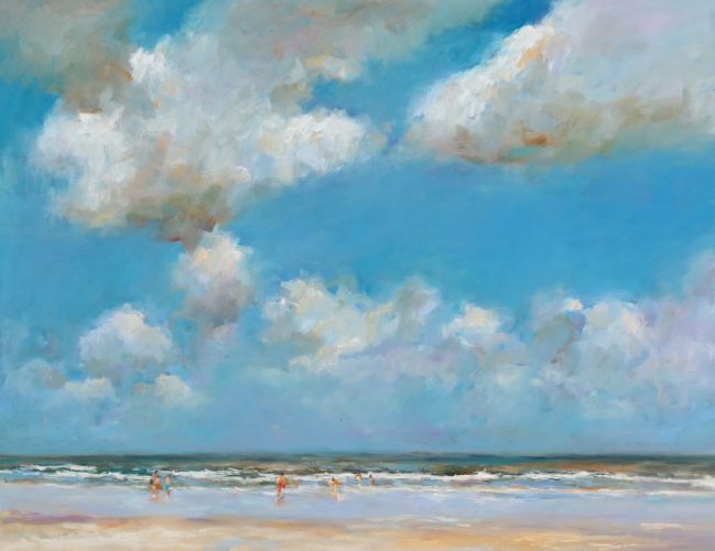 Bathing, oil / canvas, 2010, 70 x 90 cm cm, Sold