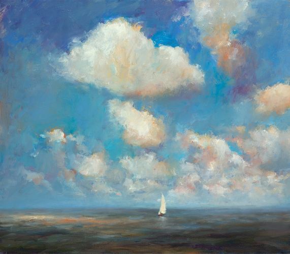 Sailing dinghy, oil / canvas, 2009, 70 x 80 cm, Sold