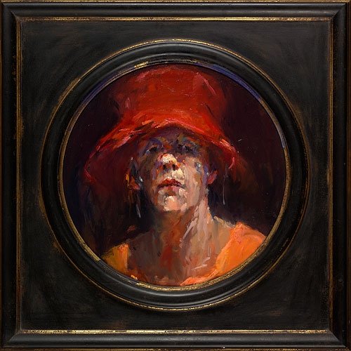 Zelfportret met rood hoedje