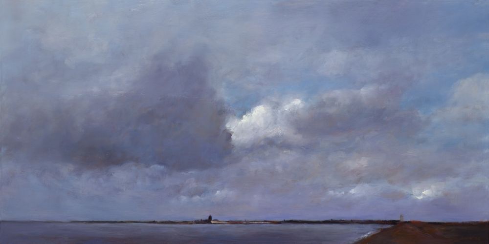 Zierikzee, Peinture à l’huile sur toile, 2012, 60 x 120 cm, Vendu