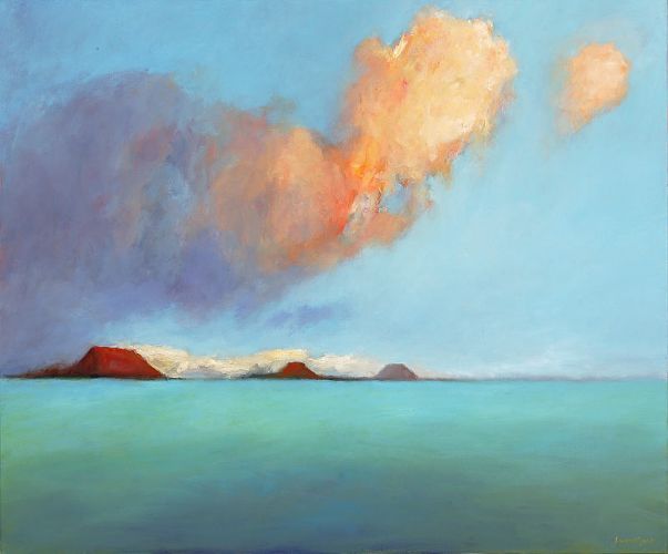 Paysage de Frise, Huile sur toile, 2005, 100 x120 cm, Vendu