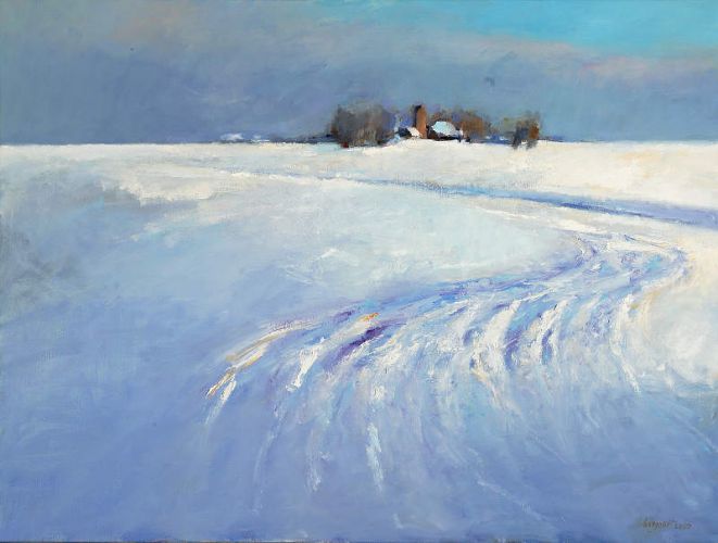 Hiver 2005, Huile sur toile, 2005, 90 x120 cm, Vendu