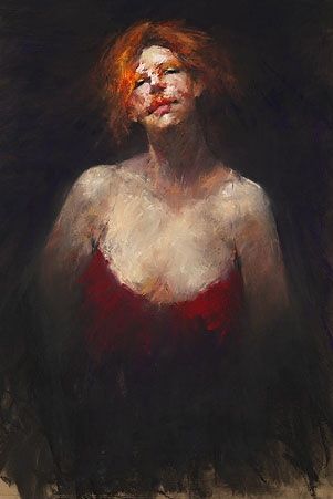 Femme fatale, Pastel, 2014, 79 x 52 cm, € 2.500,-