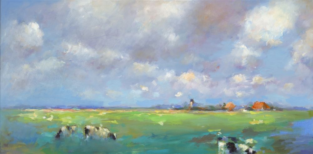 Longerhouw, olieverf/linnen, 2012, 80 x 40 cm, Verkocht