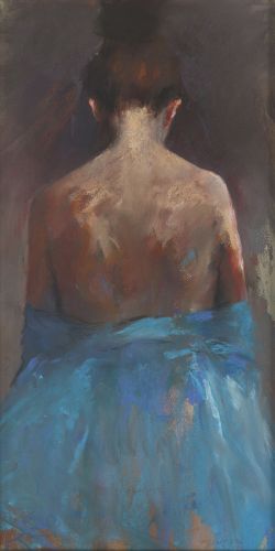 Danser à la mer, pastel, 2012, 62 x 34 cm, € 2.100,-