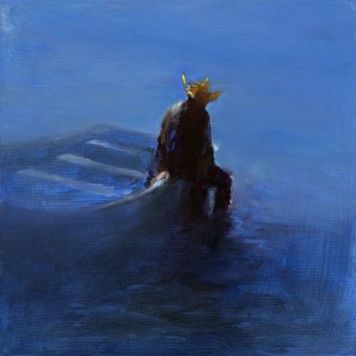 de Veerman II, olieverf / linnen, 2013, 50 x 50 cm, Verkocht