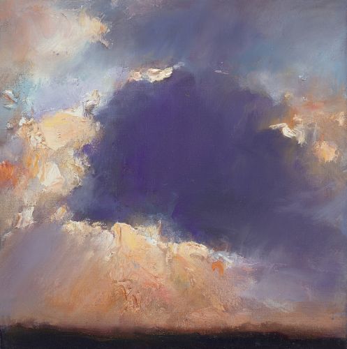 Coucher de solieil, Peinture à l’huile sur toile, 2013, 40 x 120 cm, € 1.750,-