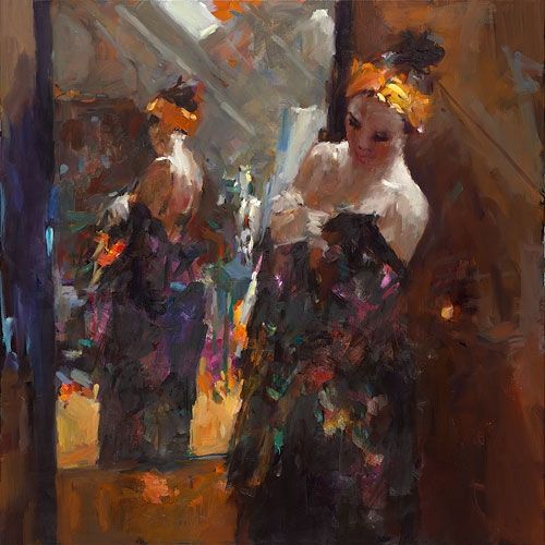 Mirror mirror, oil / canvas, 2015, 100 x 100 cm, Sold