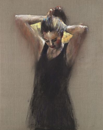 Modèle, Pastel sur toile, 2016, 100 x 80 cm, Vendu