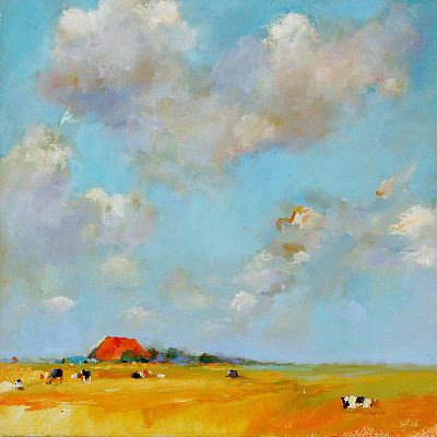 Paysage de Frise IV, Huile sur toile, 2006, 40 x40 cm, Vendu