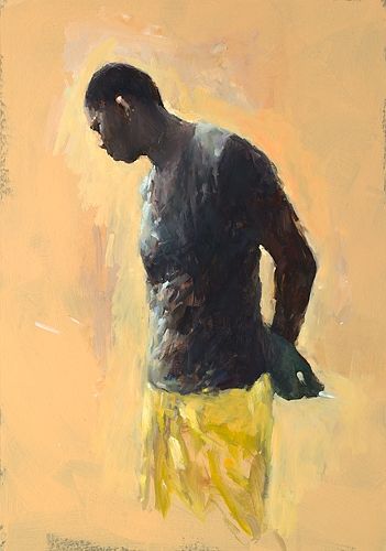 Young fisherman Cabo Verde, pastel, 2020, 88 x 58 cm, € 3.750,-