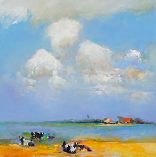 Friesland III, Oil / canvas, 2007, 140 x 140 cm, Sold