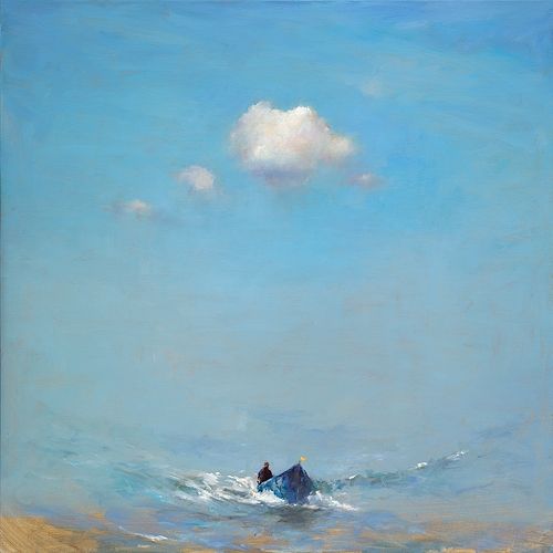 Ferryman, oil on canvas, 2019, 100 x 100 cm, Sold