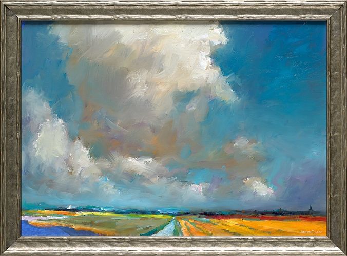 Denkend aan Holland, olieverf/linnenf, 2020, 50 x 70 cm, Option