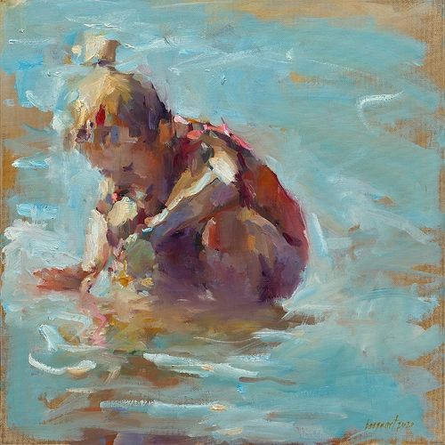 Playing, oil / canvas, 2020, 40 x 40 cm, Sold