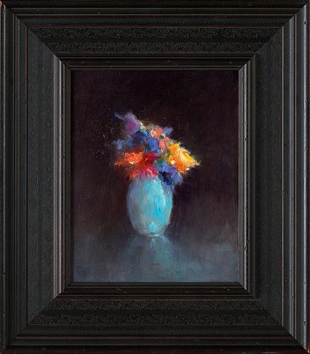 Papaver, Öl auf Leinwand, 2020, 120 x 60 cm, Verkauft