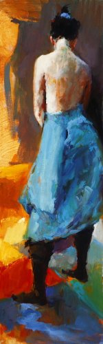 Blauwe kimono