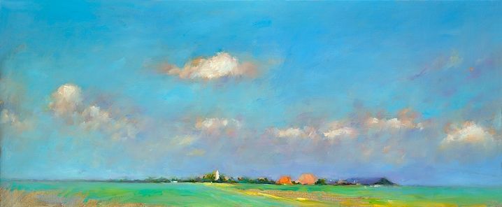 Eagum, olieverf / linnen, 2021, 50 x 120 cm, Verkocht