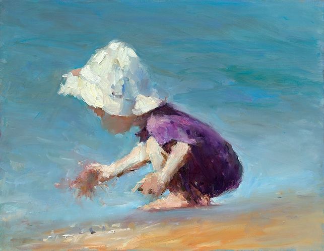 Sunbonnet, oil on canvas, 2021, 50 x 60 cm, Sold