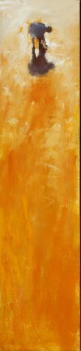 Chercher, Peinture à l’huile sur toile, 2008, 30 x 7 cm, Vendu