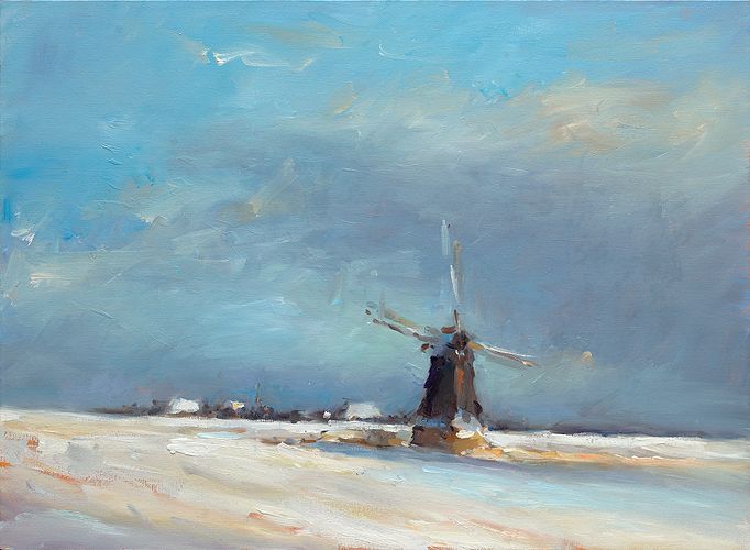 Warstiens, olieverf/linnen, 2026, 44 x 60 cm, € 3.250,-