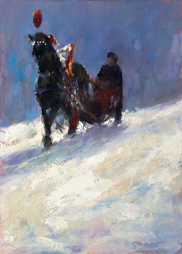 Sleeride, oil/canvas, 2o26, 70 x 50 cm, Sold