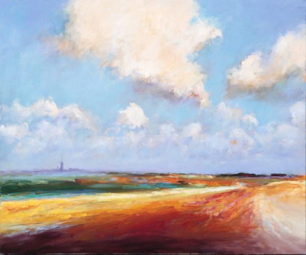Fries landschap, Olieverf / doek, 2008, 100 x 120 cm, Verkocht