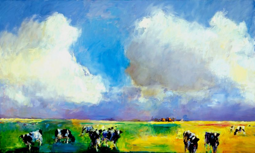 Friesland II, Oil / canvas, 2001, 120 x 200 cm cm, Sold